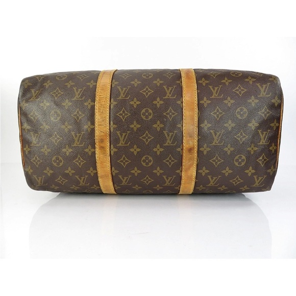 Louis Vuitton Brown Monogram Duffle Tote Bag Unisex - Picture 6 of 16